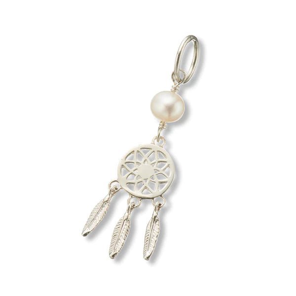 Dream catcher pearl charm - Spiritess Gifts