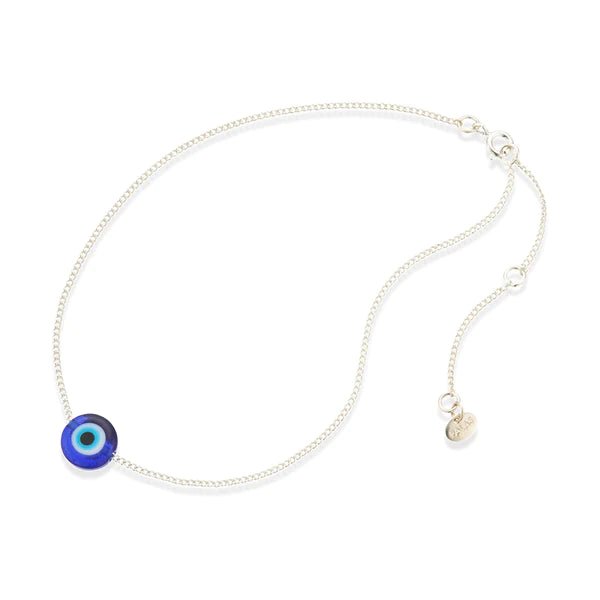 Evil eye protection anklet (adjustable) - Spiritess Gifts