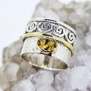 Open image in slideshow, Zeni Citrine Ring
